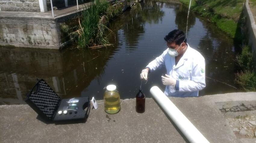 Muestras de agua industriales